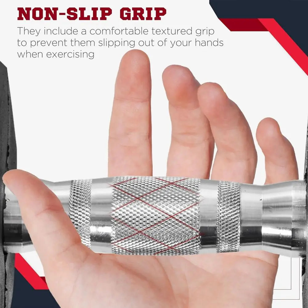 Hexagonal Dumbbells Set of 2 with Rubber Coated Weights, Non-Slip Grip, Anti-Roll Design for Men and Women, Ideal for Home Gym W