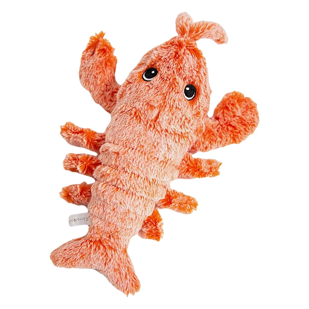 Floppy Lobster Interactive Dog Toy Funny Interactive Dog Plush Toy Floppy Lobster Pet Squeak Toys for Small Medium Large Dogs