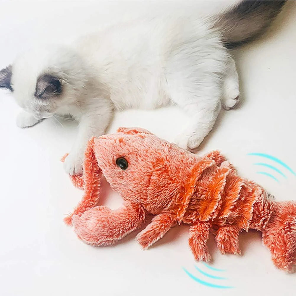 Floppy Lobster Interactive Dog Toy Funny Interactive Dog Plush Toy Floppy Lobster Pet Squeak Toys for Small Medium Large Dogs